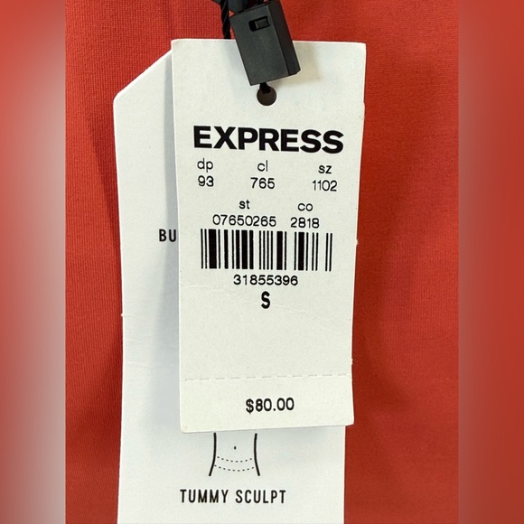 Express Coral Draped Midi Skirt with Twist Waist Sophisticated Evening Look - Picture 7 of 11